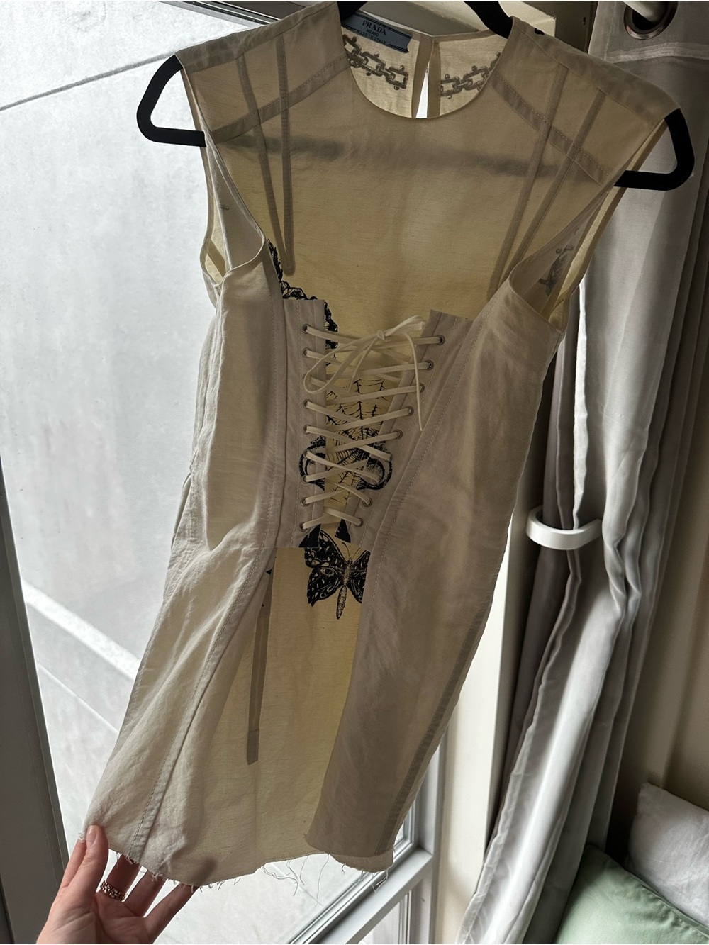 RARE Prada Cotton Graphic Top - Picture 5 of 6